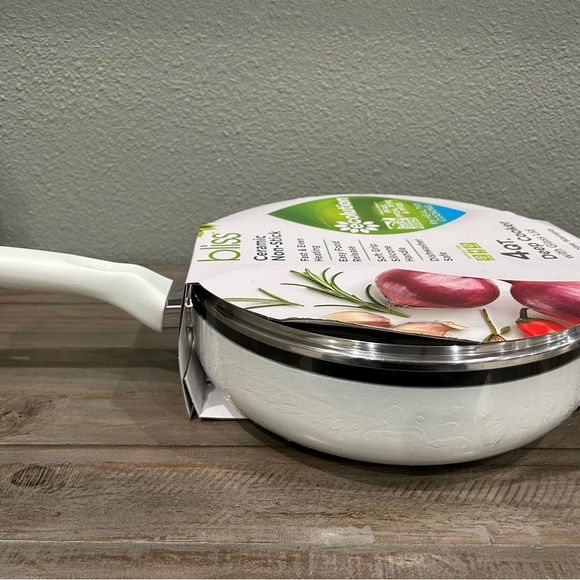 Brand New RARE SET of 3 BLISS CERAMIC Non-Stick Cookware - Picture 7 of 9